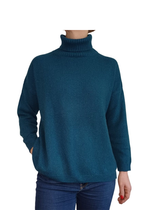 Women's Oversized High Neck Cashmere Sweater Regenerated