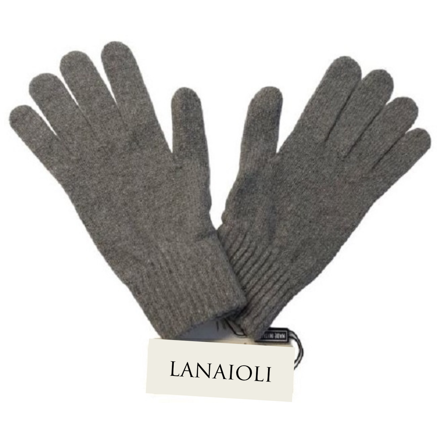 Men's gloves in regenerated cashmere-7